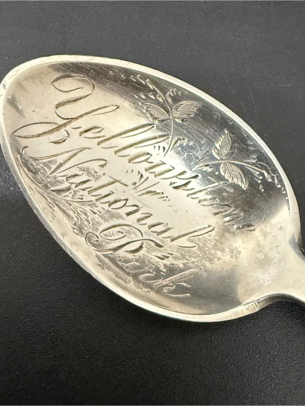 Vintage Yellowstone National Park Sterling Silver Bear Handle 4” Souvenir Spoon